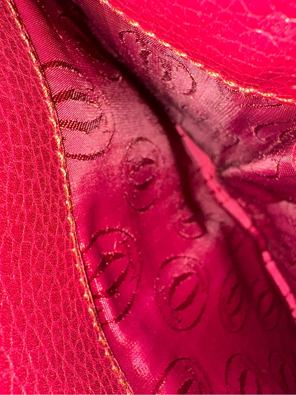 1980’s Must de Cartier Pebbled Leather Crossbody bag - Vintage French Luxury - Picture 11 of 14